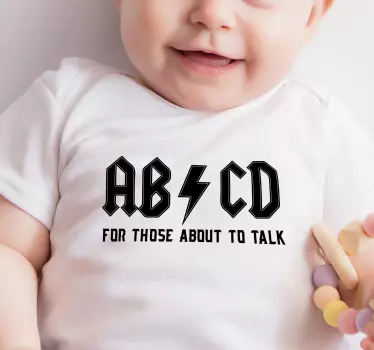 ABCD for those to talk Kids shirt - TenStickers