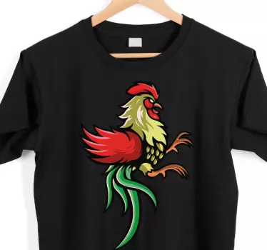 Amazing rooster chicken design t-shirt - TenStickers