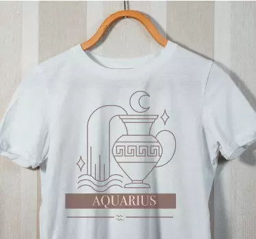 Aquarius zodiac aesthetic t-shirt - TenStickers