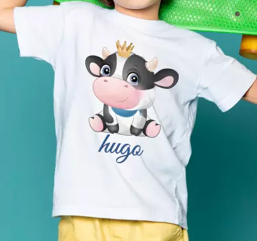Baby t-shirt cute cow design - TenStickers
