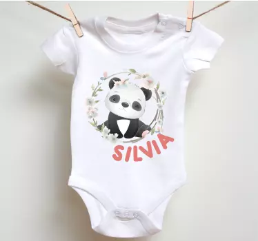 Baby t-shirt cute panda outfit - TenStickers