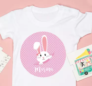 Baby t-shirt with adorable bunny design - TenStickers