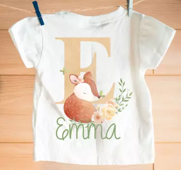 Baby t-shirt with adorable fox design - TenStickers
