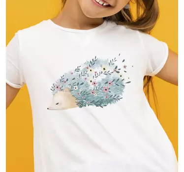 Baby t-shirt with cute hedgehog illustration - TenStickers