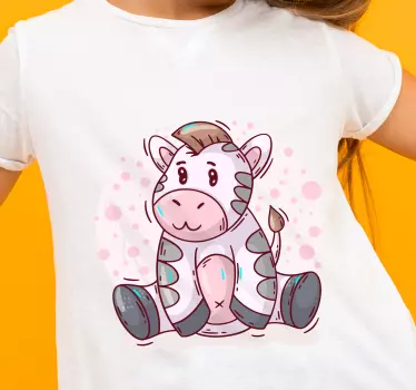 Baby t-shirt with cute zebra design - TenStickers