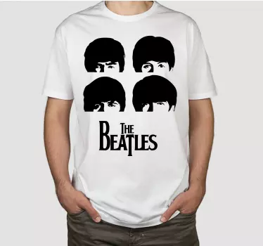 Beatles iconic faces t-shirt - TenStickers