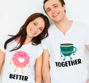 Better together couple t-shirts - TenStickers