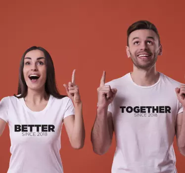 Better togheter Couple t-shirt - TenStickers