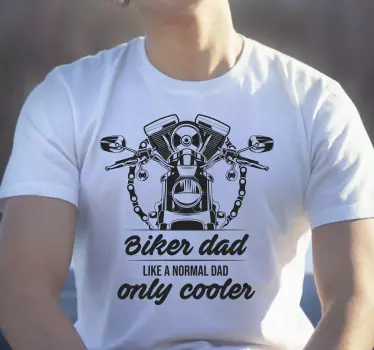 Biker dad father's day matching shirts - TenStickers