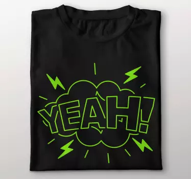 Bold excitement expression t-shirt - TenStickers