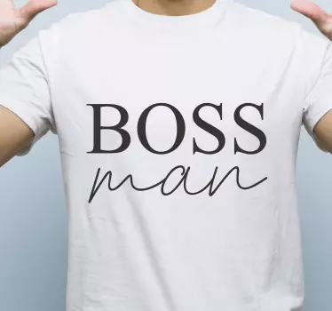 Boss man and baby shirt Father  and son matching shirts - TenStickers