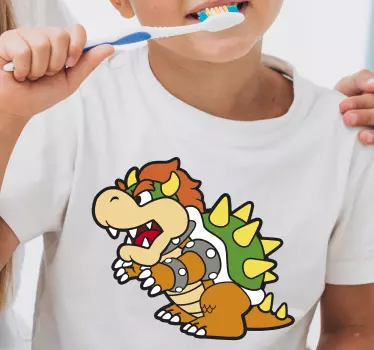 Bowser cartoon  Kids shirt - TenStickers