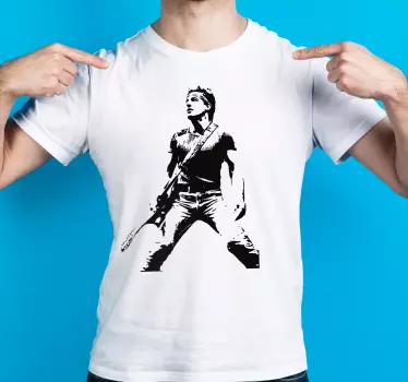 Bruce Springsteen black and white t-shirt - TenStickers