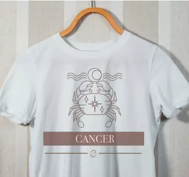 Cancer zodiac crab t-shirt - TenStickers
