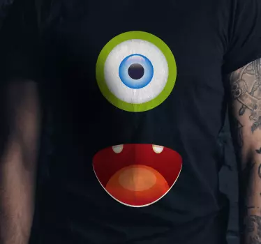 Cartoon eye expression t-shirt - TenStickers
