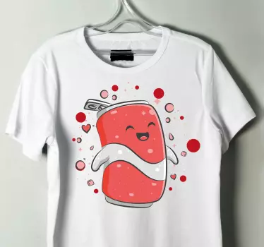 Cheerful soda character t-shirt - TenStickers