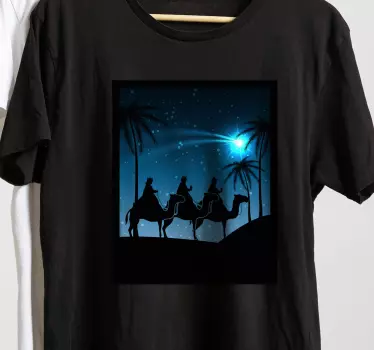 Christmas t-shirt three kings journey - TenStickers