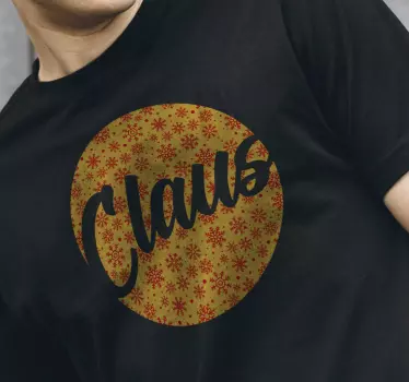 Christmas t-shirt with jolly santa design - TenStickers
