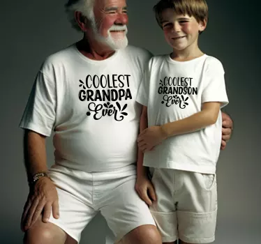 Coolest Grandpa t-shirt - TenStickers