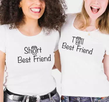 Couple t-shirts best friend duo - TenStickers
