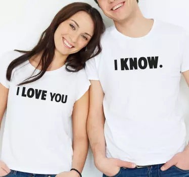 Couple t-shirts love statement together - TenStickers