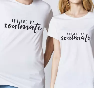 Couple t-shirts soulmate matching apparel - TenStickers