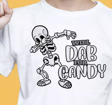 Cute dab for candy Halloween t-shirt - TenStickers