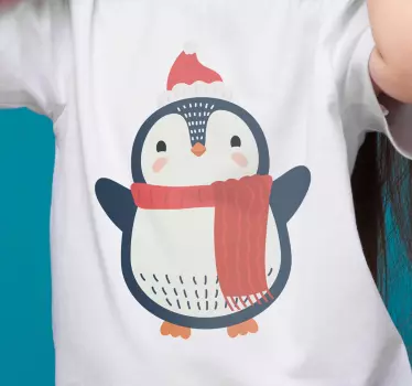 Cute penguin christmas tee shirts - TenStickers