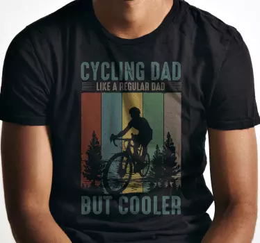 Cycling dad Father's day t shirt - TenStickers