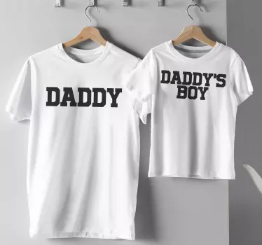 Daddy and daddy's boy  Father  and son matching shirts - TenStickers