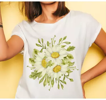 Daisy floral arrangement t-shirt - TenStickers