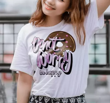 Don't worry be happy t-shirt - TenStickers