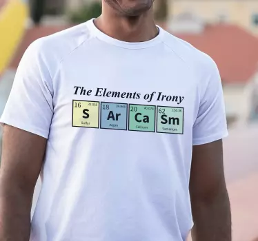 Elements of irony t-shirt - TenStickers