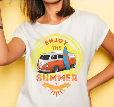 Enjoy summer vibes t-shirt - TenStickers
