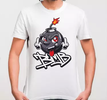 Explosive cartoon character t-shirt - TenStickers