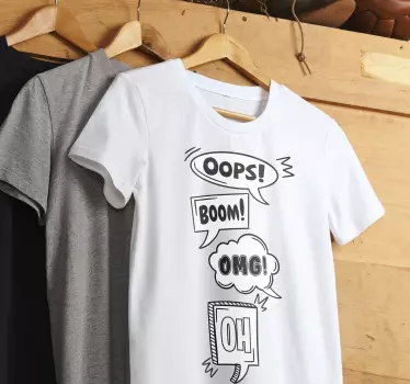 Expressive speech bubbles t-shirt - TenStickers