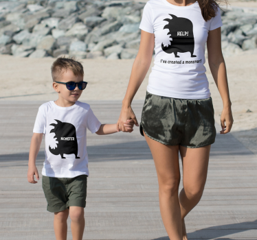Family Monsters Father  and son matching shirts - TenStickers