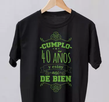Father and son t-shirt celebrating 40 years together - TenStickers