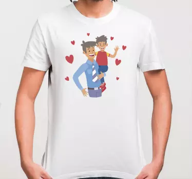 Father and son t-shirt heartfelt connection - TenStickers