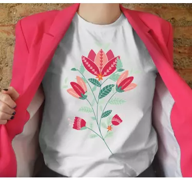 Floral blossom arrangement t-shirt - TenStickers
