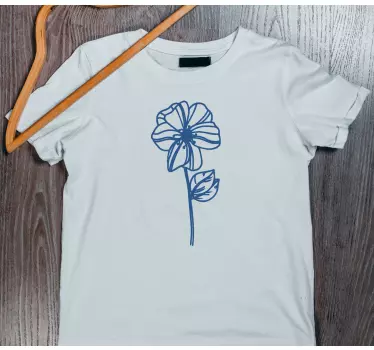 Floral elegance design t-shirt - TenStickers