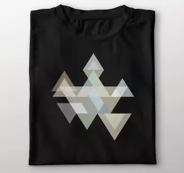 Geometric triangle pattern t-shirt - TenStickers