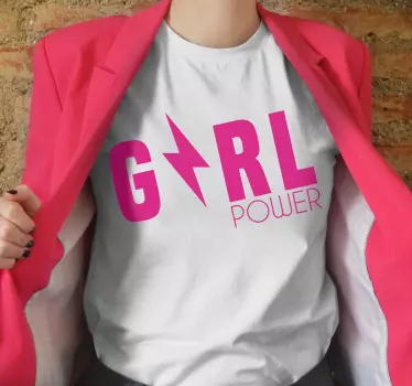Girl power statement t-shirt - TenStickers
