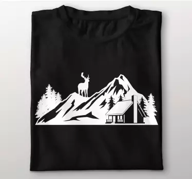 Grand mountain landscape t-shirt - TenStickers