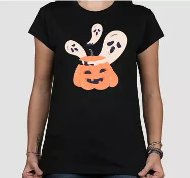 Halloween t-shirt cheerful pumpkin delight - TenStickers