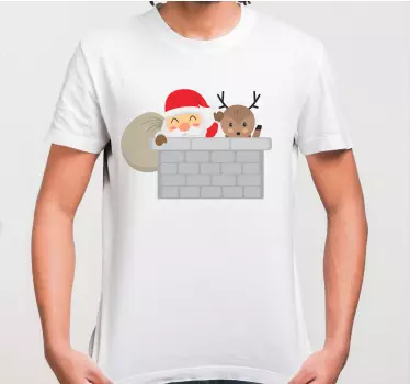 Halloween t-shirt santa and reindeer fun - TenStickers
