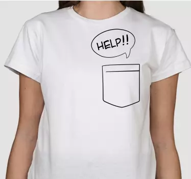 Help pocket design t-shirt - TenStickers