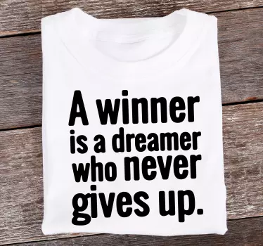 Inspiration quote t-shirt - TenStickers
