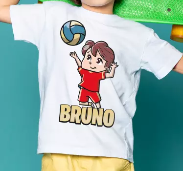 Kids t-shirt cute child at play - TenStickers