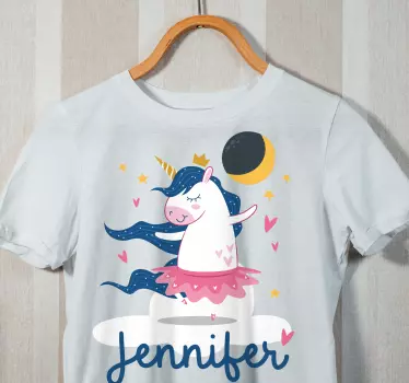 Kids t-shirt cute unicorn ballerina - TenStickers
